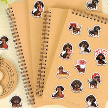 Load image into Gallery viewer, 500PCS Cute Sausage Dog Style Reward Stickers 10 pieces 2.5cm/1.0-inch Dog Learning Reward Set Party Gift Stamps
