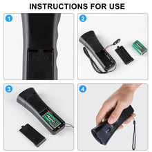 Load image into Gallery viewer, Ultrasonic Dog Barking Deterrent Trainer with LED Light Stop Bark Control Device for Pets Training
