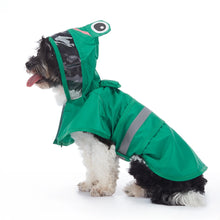 Load image into Gallery viewer, Pet Raincoat Cartoon Pattern Reflective Hoodie Dog Outdoor Waterproof Jacket Coat Harness Puppy Sports Walking Onesie Clothes
