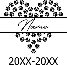 Load image into Gallery viewer, Pet Memorial Stone Custom Dogs Name and Date of Death Personalized Pet Loss Gifts Personalized Dog Grave Marker Plaque
