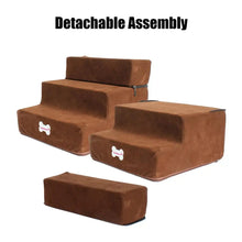 Load image into Gallery viewer, Small Dog Stairs Pet 3 Steps Stairs 30cm Height for Small Dog Cat Ramp Ladder Antislip Removable Dogs Bed Stairs Pet Supplies
