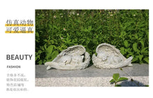 Load image into Gallery viewer, Pet Dog Cat Tombstone Personalized Memorial Stone Resin Statue Creative Angel Dog Cat Ornament Pet Tombstone Memorial Stone
