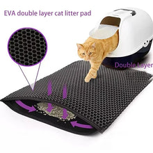 Load image into Gallery viewer, Cat Litter Mat With Gift Double Layer Waterproof Pet Litter Box Mat Non-slip Sand Cat Pad Washable Bed Mat Clean Pad Products
