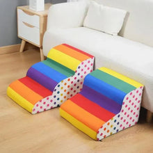 Load image into Gallery viewer, Detachable Pet Training Ramp Colorful Pet 2/3 Step Staircase Dog/cat Ramp Ladder Supplies Pets Stairs for Dogs Rampa Para Perros
