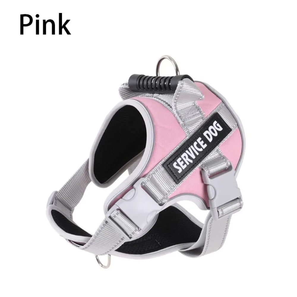 Puppy Accessories Adjustable Dog Harness Reflective Leash Set Adjustable Harness No Pull Harness Outdoor Walking