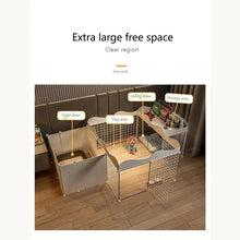 Load image into Gallery viewer, Household Pet Dog Fence House  Kennel Indoor Small Dog Teddy Bear Fence Isolation Door With Toilet Area  Cage
