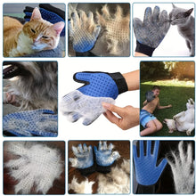Load image into Gallery viewer, 2Pcs Pet Grooming Kit for Dog Cat Rabbit Fur  Grooming Brush Bath Cleaning Glove De-Shedding  Pet Hair And Shower Brush
