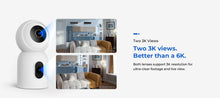 Load image into Gallery viewer, IMILAB New Indoor Camera C30 Dual 3K Lens WiFi 6 5G 360° PTZ Local AI Detection for Baby/Pet/Noise Night Vision Human Tracking
