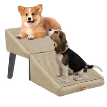 Load image into Gallery viewer, Split Dog Staircase Safety Ramp DualPurpose Folding Wooden Footstool Sofa Steps For Large Medium Small Dogs Cats Puppy Supply
