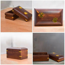 Load image into Gallery viewer, For Cat Dog Urns Footprint Memorial Wood Pet Ashes Box Cremation Forever Home Urns Small Dog Cremation Box for Ashes Box
