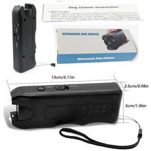 Load image into Gallery viewer, Upgrade Dog Repeller Anti-Bark Device for Dog Training &amp; Behavior Aid LED Flashlight Handheld for Indoor Outdoor Repel Animals
