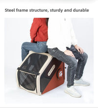 Load image into Gallery viewer, Dog Car Cage Portable Foldable Dog Carriers Breathable and Durable Travel Bags for Cats Dogs Pet Products Accessories
