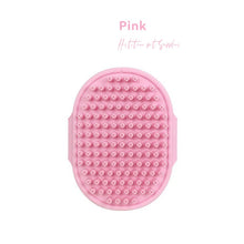 Load image into Gallery viewer, Cat Grooming Comb Dog Bath Brush Pet Grooming Shedding Soothing Massage Rubber Bristles Comb with Adjustable Ring Handle
