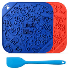 Load image into Gallery viewer, 4in1 Dog Licking Mat Split Puzzle Designed Healthy Slowly Feeding Relief Anxiety Safe Material Washable Feeder Pad Pet Supplies
