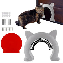 Load image into Gallery viewer, Pet Cat Dog Door Hole Access Direction Controllable Toy For Pet Training Dog Cats Kitten ABS Pet Gate Door Kit with Clean Brush

