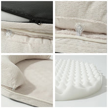 Load image into Gallery viewer, Dog Beds for Medium Large Dogs,Sofa Dog Bed with Pillow,Soft Pet Bed for Support Bolster,Comfortable Pet Bed &amp; Non-Slip Bottom
