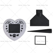 Load image into Gallery viewer, Paw Printing Pet Memorial Plaque 3D Printed Pet Tombstone Simulation Memorial Stone Dog Cat Photo Frame Pet Remembrance Gift
