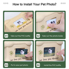 Load image into Gallery viewer, Resin Pet Urns Dogs Cats Cremation Urn Peaceful Memorial with Photo Frame Cremation Urns for Animal Ashes Funeral Pet Ashes Box
