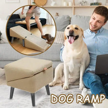 Load image into Gallery viewer, Dog Ramp For Bed Foldable Dog Vehicle Stairs Footrest Stool For Small Breed Animal Multi-functional Non-Slip Vehicle Safety Ramp
