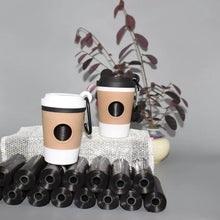 Load image into Gallery viewer, Portable Coffee Cup-Shaped Dog Poop Bag Dispenser with Built-In Waste Storage -  Durable Plastic Pet Waste Picker for Dog Owners
