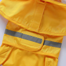 Load image into Gallery viewer, Pet Raincoat Cartoon Pattern Reflective Hoodie Dog Outdoor Waterproof Jacket Coat Harness Puppy Sports Walking Onesie Clothes
