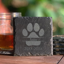 Load image into Gallery viewer, Pet Memorial Stone Custom Dogs Name and Date of Death Personalized Pet Loss Gifts Personalized Dog Grave Marker Plaque
