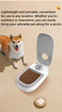 Load image into Gallery viewer, Pet Automatic Feeder Timed Quantification Separate Bowls for Dry Wet Feeding Easy to Clean Short-distance Travel Home Use
