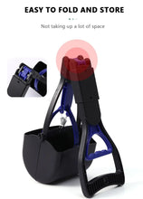 Load image into Gallery viewer, Dog Pooper Scooper Pet Long Handle Jaw Poop Scoop Picker Excrement Collector Clean Tools Outdoor Foldable Animal Feces Cleaner

