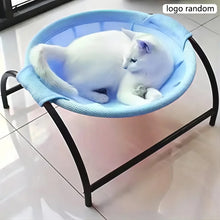 Load image into Gallery viewer, Cat Bed Stable Structure Detachable Excellent Breathability Easy Assembly Indoors Outdoors Free-Standing Sleeping Pet Hammock
