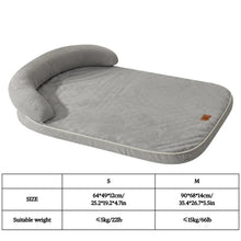 Load image into Gallery viewer, Dog Beds for Medium Large Dogs,Sofa Dog Bed with Pillow,Soft Pet Bed for Support Bolster,Comfortable Pet Bed &amp; Non-Slip Bottom
