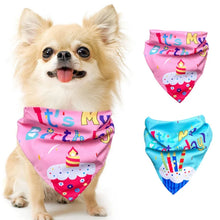 Load image into Gallery viewer, Dog Birthday Party Supplies Birthday Bandana Set with Birthday Hat Scarf Birthday Banner Balloons Party Decorations Supplies
