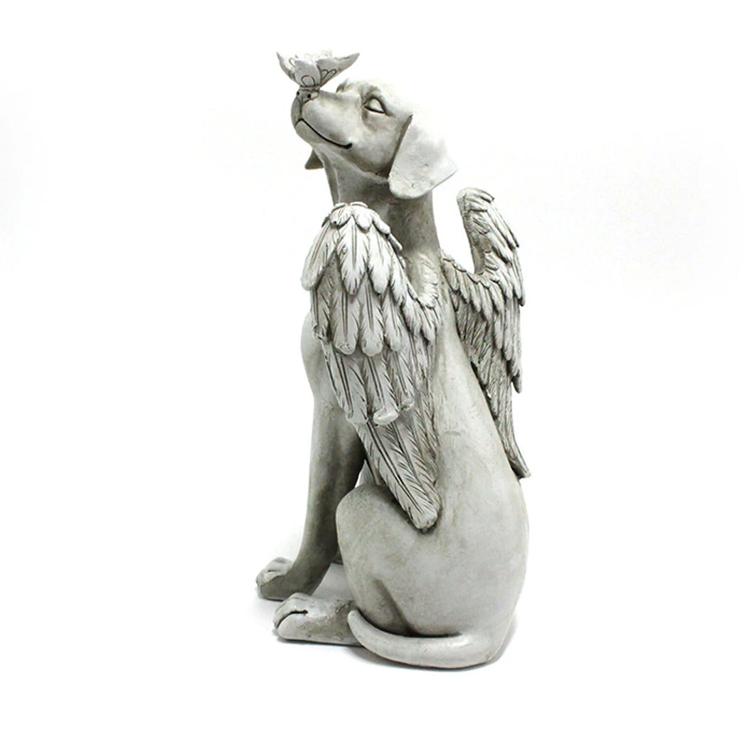 1pc Angel Dog Memorial Statue, Pet Memorial Stone For Dogs, Angel Dog Memorial Gifts, Dog Passing Away Bereavement Gifts, Pets G