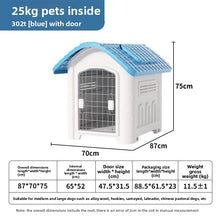 Load image into Gallery viewer, Large Waterproof Outdoor Dog House - Detachable &amp; Washable Dog Cage for Medium/Large Breeds, All-Weather Shelter
