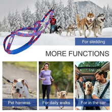 Load image into Gallery viewer, Pulling Harness For Dogs Puppy Harness Adjustable Reflective Dog Harness Outdoor Dog Rope Flexible Dog Training Rope For

