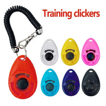 Load image into Gallery viewer, Dog Training Clicker Aid Adjustable WristStrap Sound Plastic Pet Cat Click Trainer Key Chain Dog Repeller Dog Supplies ﻿
