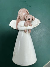 Load image into Gallery viewer, Angel Dog Memorial Figurine Resin Statue, Guardian Angel Holding Puppy Design, Pet Loss Sympathy Gift for Desk
