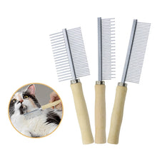 Load image into Gallery viewer, Dog Grooming Equipment Pet Hair Remover Cat Hair Comb Grooming Wooden Handle Cat Comb Smooth Hair Dog Brush Dog Accessories
