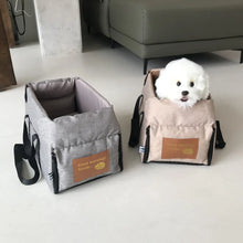 Load image into Gallery viewer, Dog Car Seat Bed Car Central Dog Car Seat Bed Portable Dog Carrier for Small Dogs Cats Safety Travel Bag Dog Accessories
