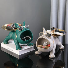 Load image into Gallery viewer, Home Decoration Handsome Bulldog Statue Dog Statue Tray Series Multi Functional Storage Home Decor
