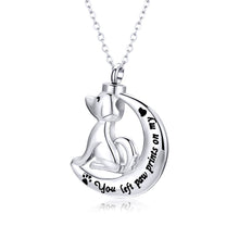 Load image into Gallery viewer, Dropship Pet Memorial Jewelry for Ashes Pendant Dog Cat You Left paw Prints on My Heart Urn Necklace Memorial Keepsake Jewelry
