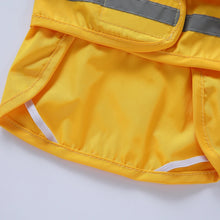 Load image into Gallery viewer, Pet Raincoat Cartoon Pattern Reflective Hoodie Dog Outdoor Waterproof Jacket Coat Harness Puppy Sports Walking Onesie Clothes
