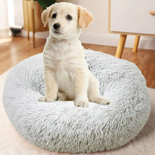 Load image into Gallery viewer, Soft Plush Pet Beds USB Heating Round Dog Bed Donut Round Beds For Small Medium Dogs And Cats Comfortable And Machine Washable
