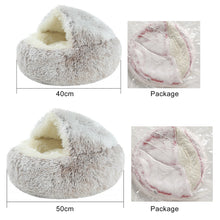 Load image into Gallery viewer, Cat Bed for Deep Sleep  Plush and Warm  Cat Cave Comfortable and Supportive  Easy to Clean  Non-slip Bottom  Suitable for Small
