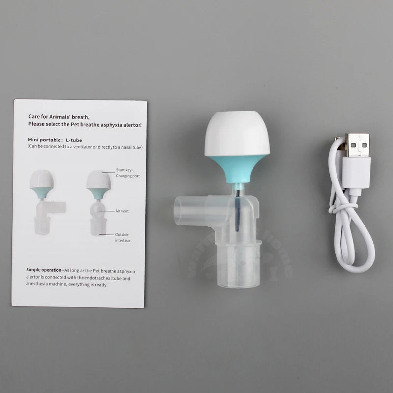 Pet Breathe Asphyxia Alarm Dog Cat Apnea Sensor Anesthesia Breathing Monitor Vet Clinic Equipment