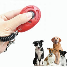 Load image into Gallery viewer, Dog Training Clicker Aid Adjustable WristStrap Sound Plastic Pet Cat Click Trainer Key Chain Dog Repeller Dog Supplies ﻿
