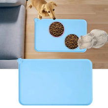 Load image into Gallery viewer, Pet Supplies Silicone Dog Bowl Mat with High Lips Non-Stick Waterproof Food Feeding Pad Puppy Feeder Tray Water Cushion Placemat
