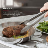 Stainless Steel Utility Tongs, 12 Inch