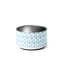 Load image into Gallery viewer, Water Drop Print Stainless Steel Water Food Bowl
