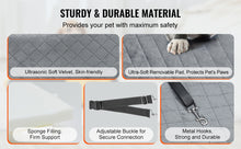 Load image into Gallery viewer, SucceBuy Dog Car Seat Dog Booster Seat for Car with A Storage Pocket Sponge Filling Car Bed for Medium Large Dog up to 55 lbs
