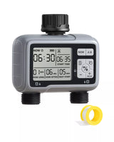 DEWENWILS Sprinkler Timer 2 Zone, Programmable Water Timer, Control Drip